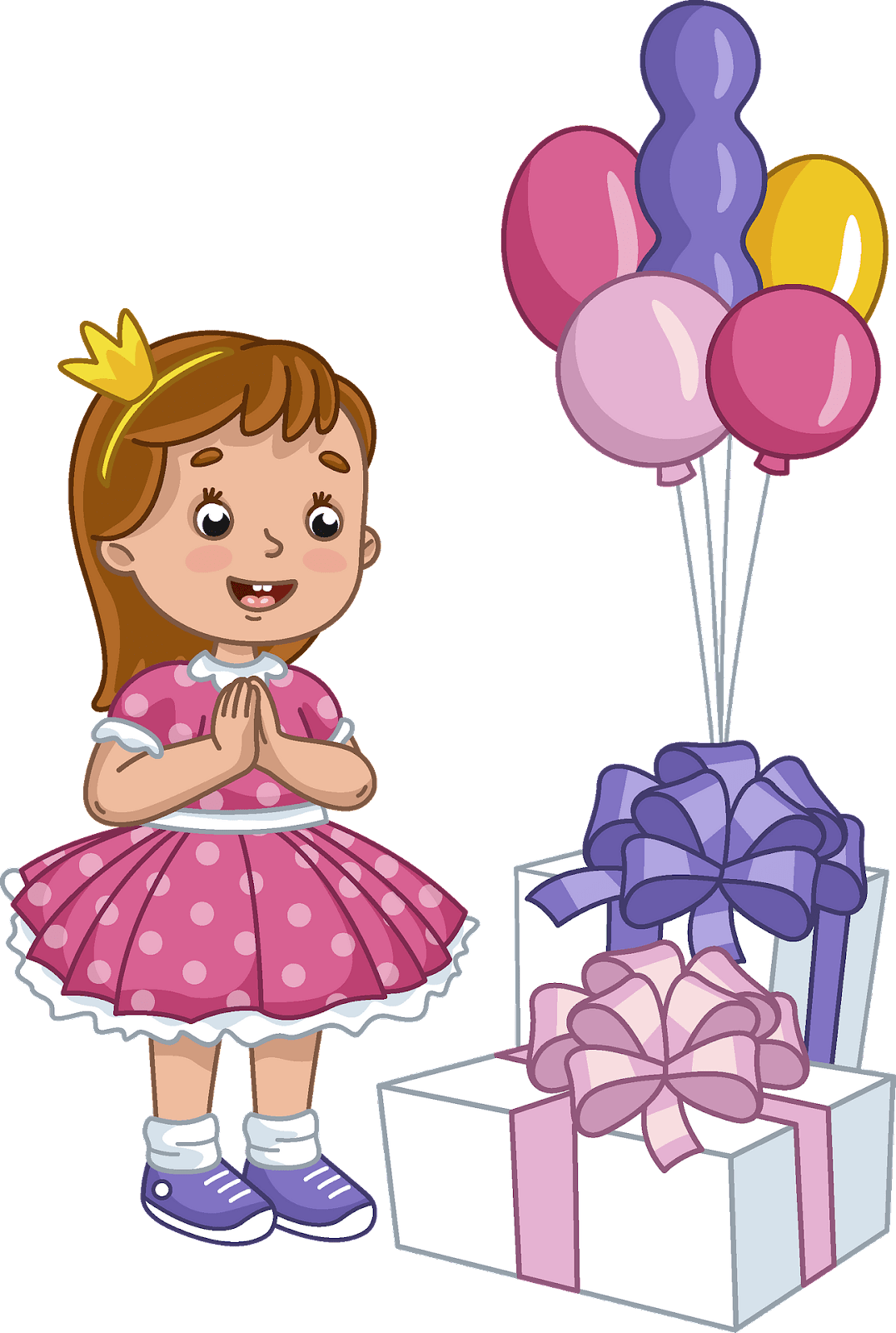 Birthday girl clipart. Free download transparent .PNG | Creazilla