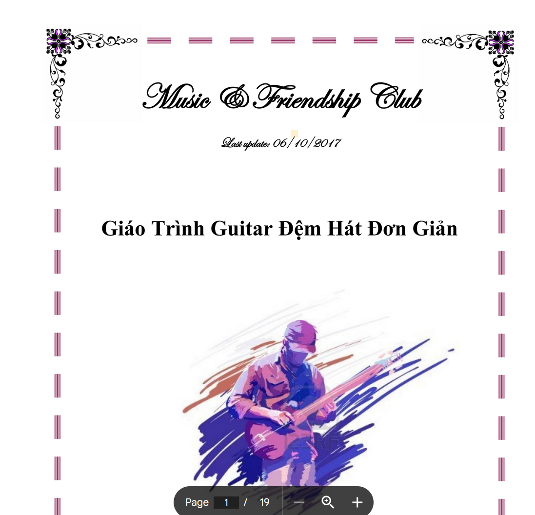 TÀI LIỆU Giáo trình guitar đệm hát cơ bản pdf