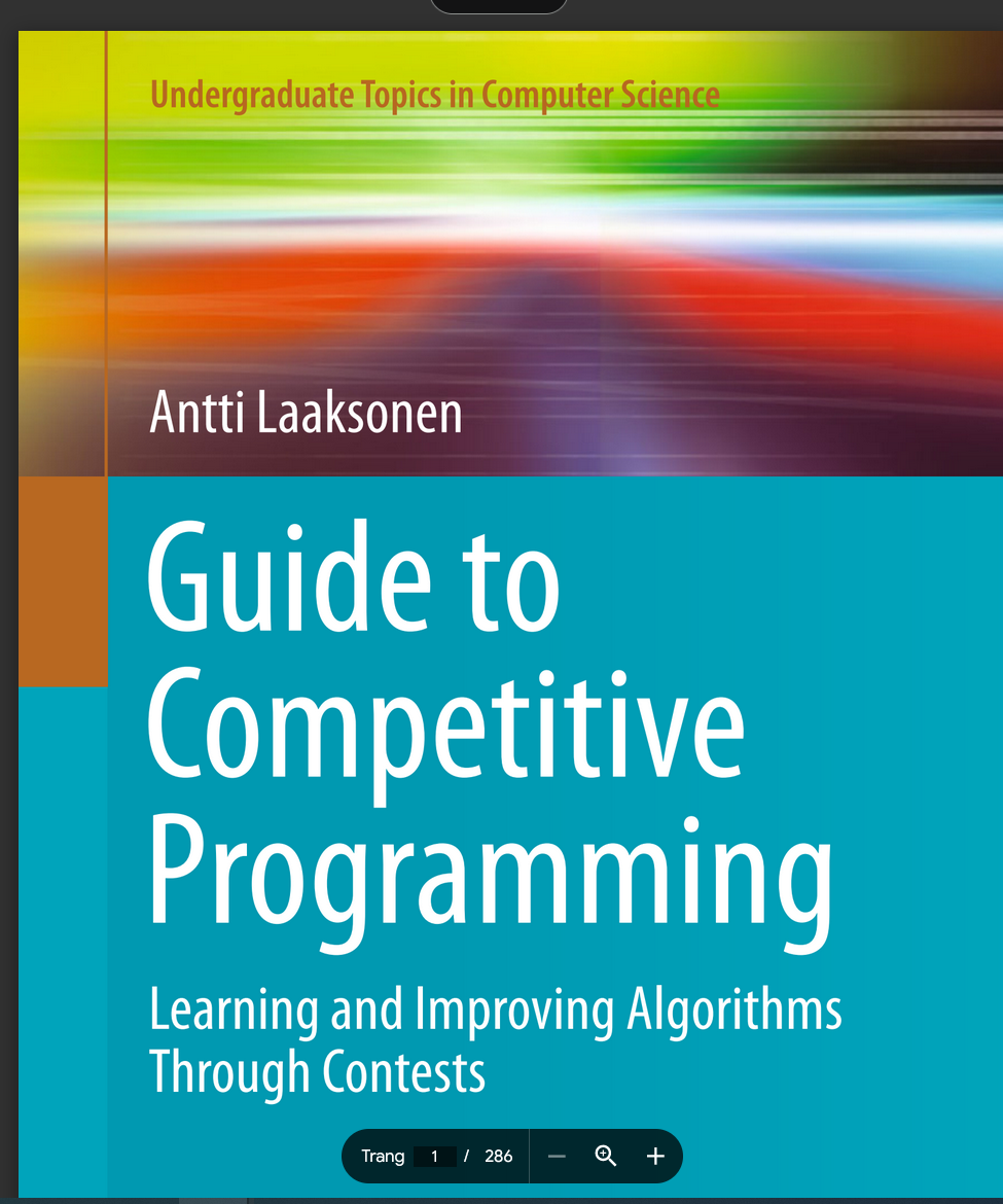 Tài liệu tin học Tiếng Anh ; Guide to Competitive Programming Learning and Improving Algorithms Through Contests PDF