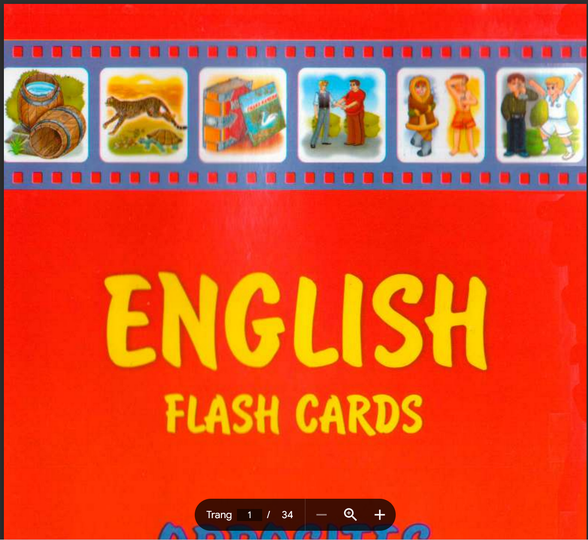 TÀI LIỆU English flashcards for kids Opposites PDF