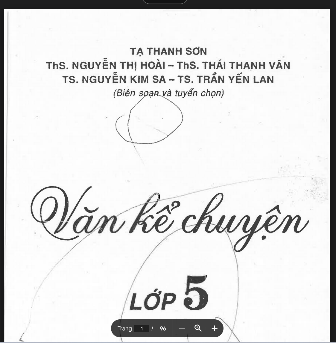 SÁCH VĂN KỂ CHUYÊN LỚP 5 2011 PDF LINK DRIVE