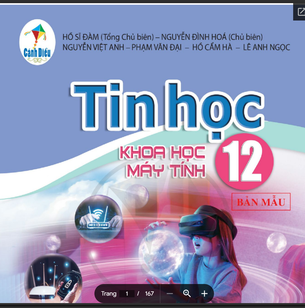 Sách Tin học 12 Cánh diều - SGK Tin học 12 CS – Bộ sách Cánh Diều