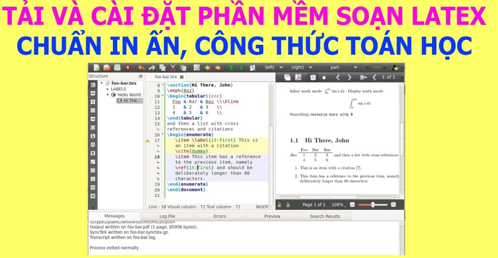 Download Tải phần mềm LaTeX (A to Z) & Hướng dẫn cài LaTeX full 2020: Miktex và TexStudio LINK DRIVE