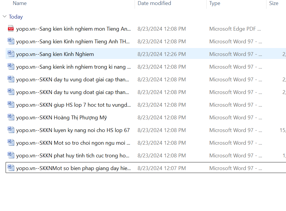 GOM 10 Sáng kiến kinh nghiệm môn tiếng anh thcs FILE WORD CHỌN LỌC