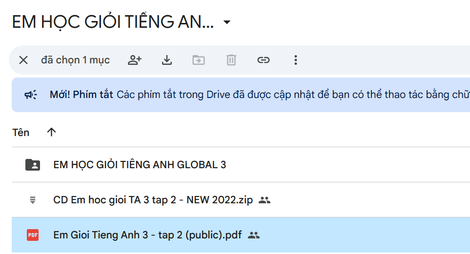 TÀI LIỆU Em học giỏi tiếng anh lớp 3 global success pdf LINK DRIVE