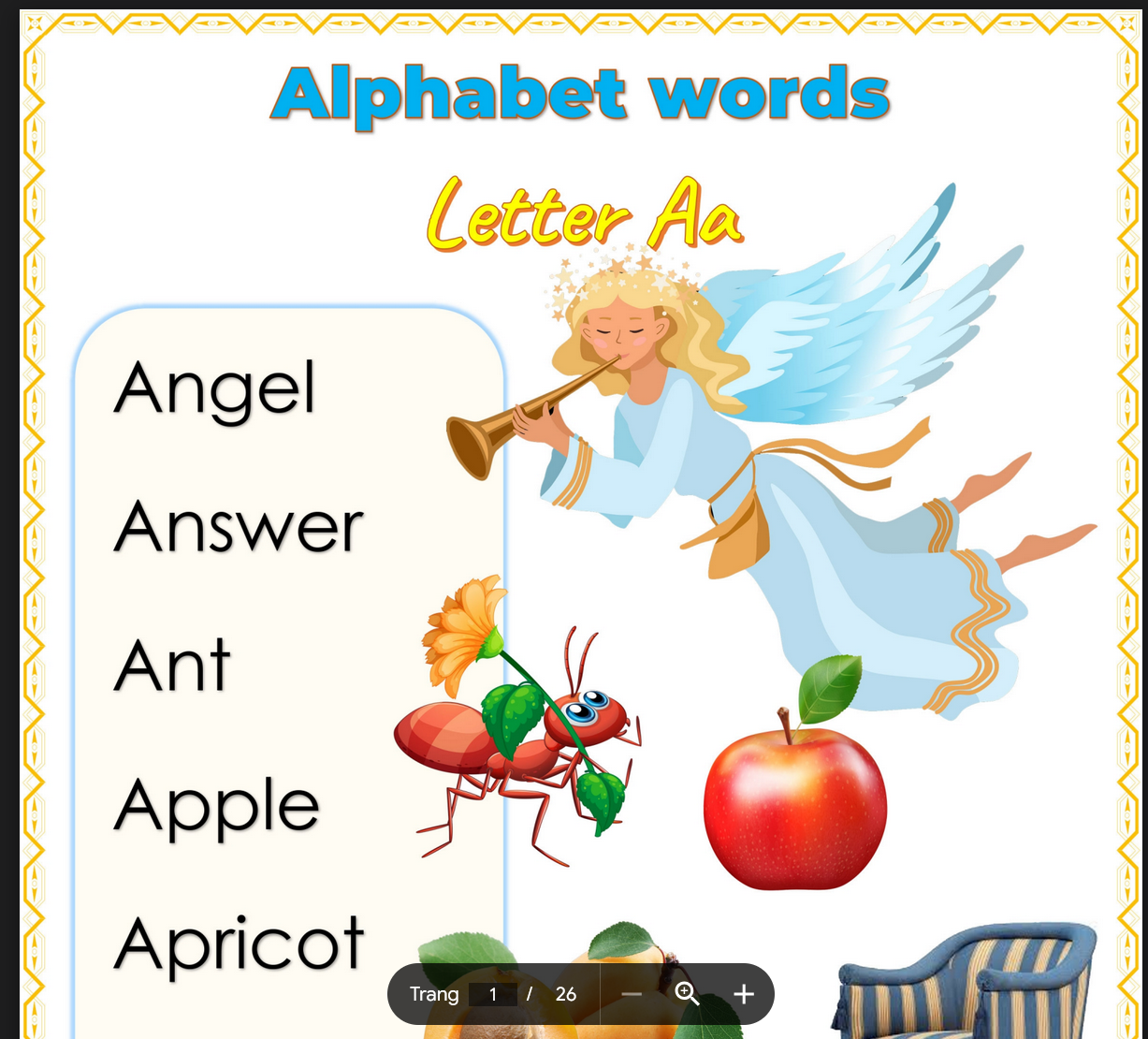 SÁCH, Tài nguyên giảng dạy "Alphabet Worksheet" LINK DRIVE