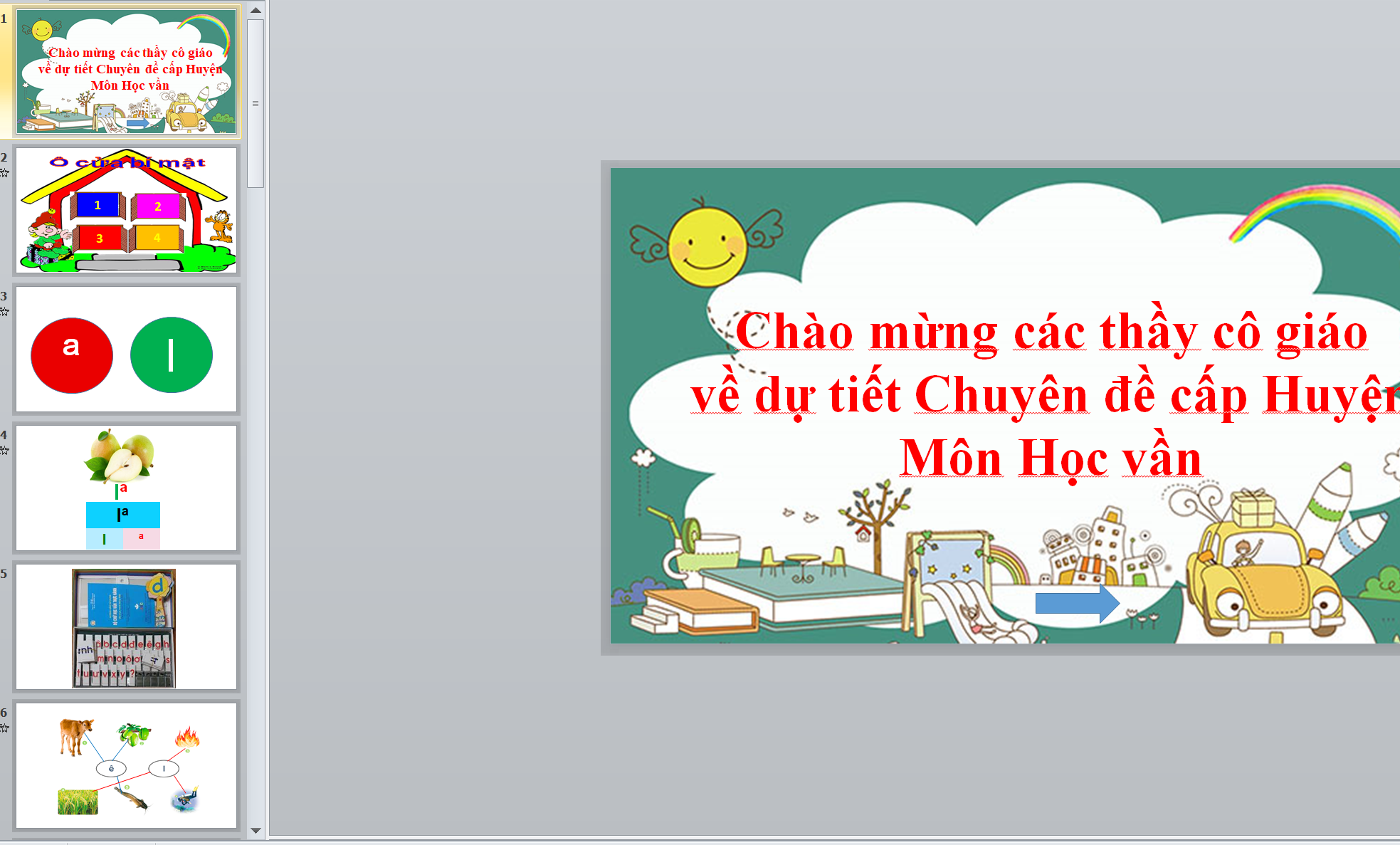 WORD + POWERPOINT Chuyên đề Môn Học vần BÀI 10: ê, l CẤP HUYỆN