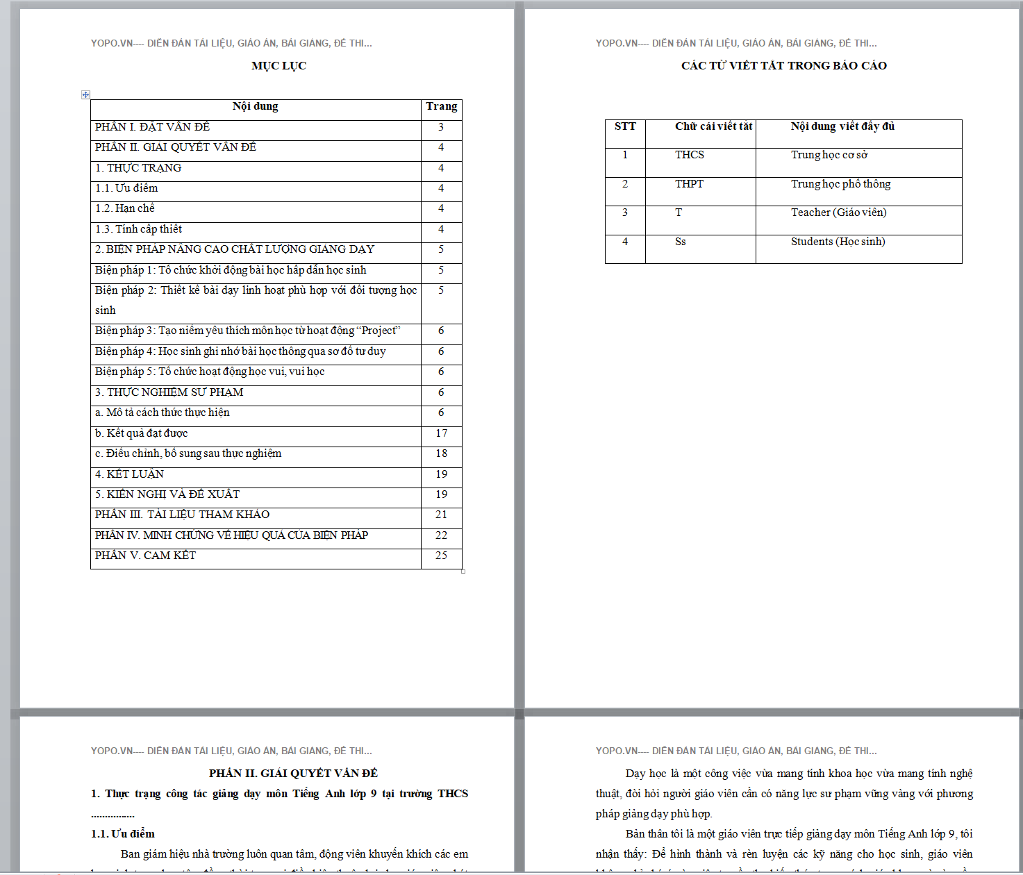 WORD + POWERPOINT “Một số biện pháp tạo hứng thú cho học sinh khi học môn Tiếng Anh lớp 9” NĂM 2022