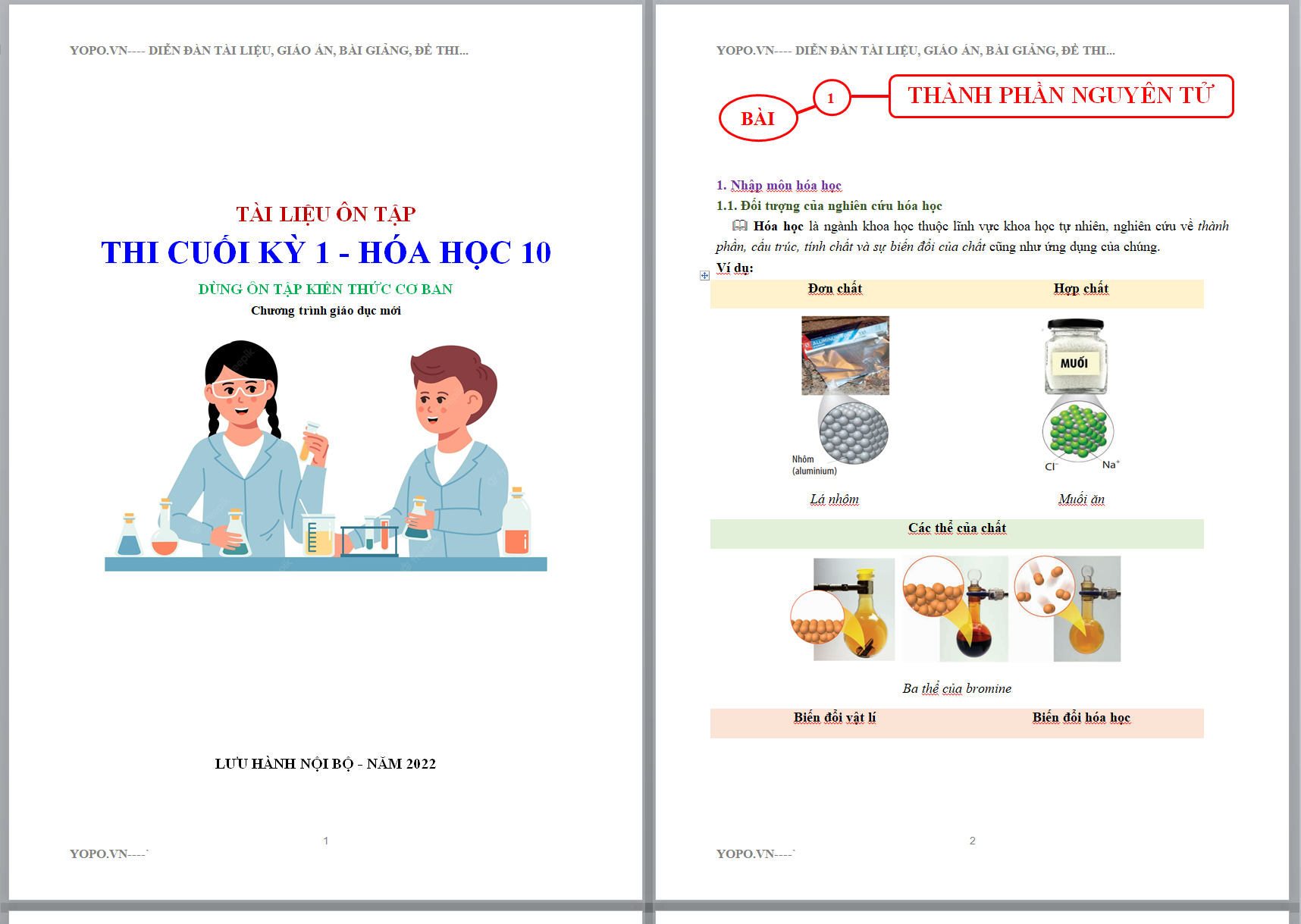 BỘ Đề cương ôn tập học kì 1 hóa 10 DÙNG ÔN TẬP KIẾN THỨC CƠ BẢN Chương trình giáo dục mới (năm 2024-2025) dùng CHUNG 3 BỘ SÁCH