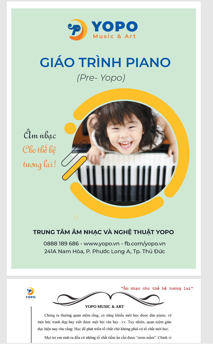 Sách học piano cho người mới bắt đầu, sách dạy piano cho trẻ em ((YOPO MUSIC) PDF