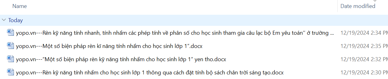 TOP 4 BIỆN PHÁP RÈN KỸ NĂNG TÍNH NHẨM CHO HỌC SINH LỚP 1 THÔNG QUA CÁCH ĐẶT TÍNH ** ĐÃ GOM