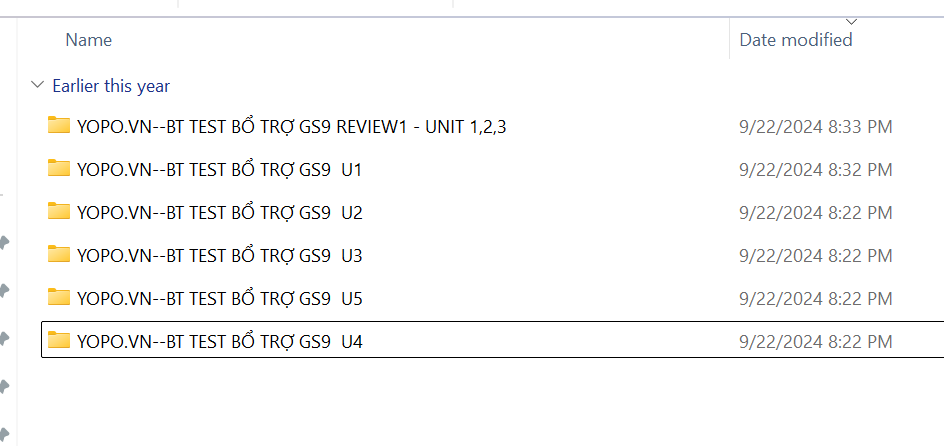 BỘ Bài tập bổ trợ tiếng anh 9 global success mới THEO TỪNG UNIT * HỌC KÌ 1 (TEST) NĂM 2024-2025