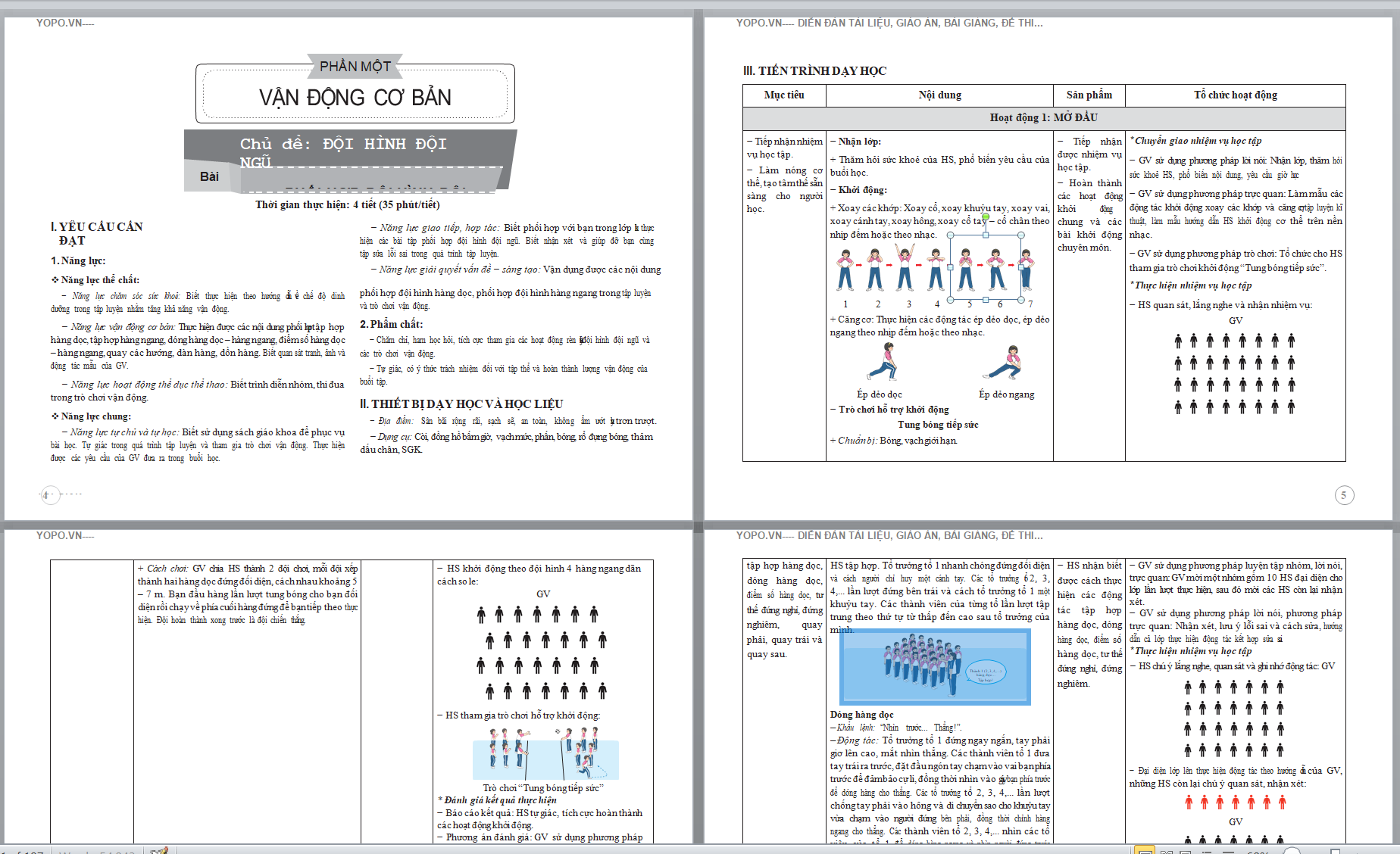 WORD giáo án giáo dục thể chất 5 chân trời sáng tạo CẢ NĂM 2024-2025