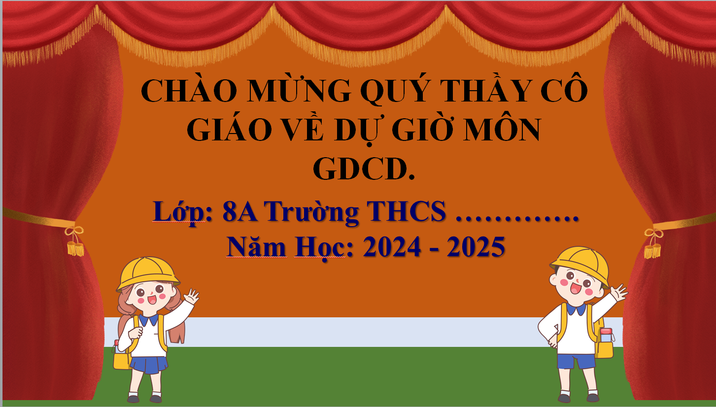 POWERPOINT GIÁO ÁN Giáo dục công dân 8 Bài 2: Tôn trọng sự đa dạng của các dân tộc sách Kết nối tri thức * THAO GIẢNG DỰ GIỜ