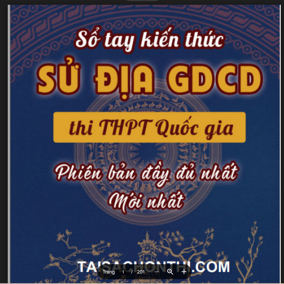 TÀI LIỆU Sổ tay kiến thức sử địa gdcd thi thpt quốc gia pdf LINK DRIVE