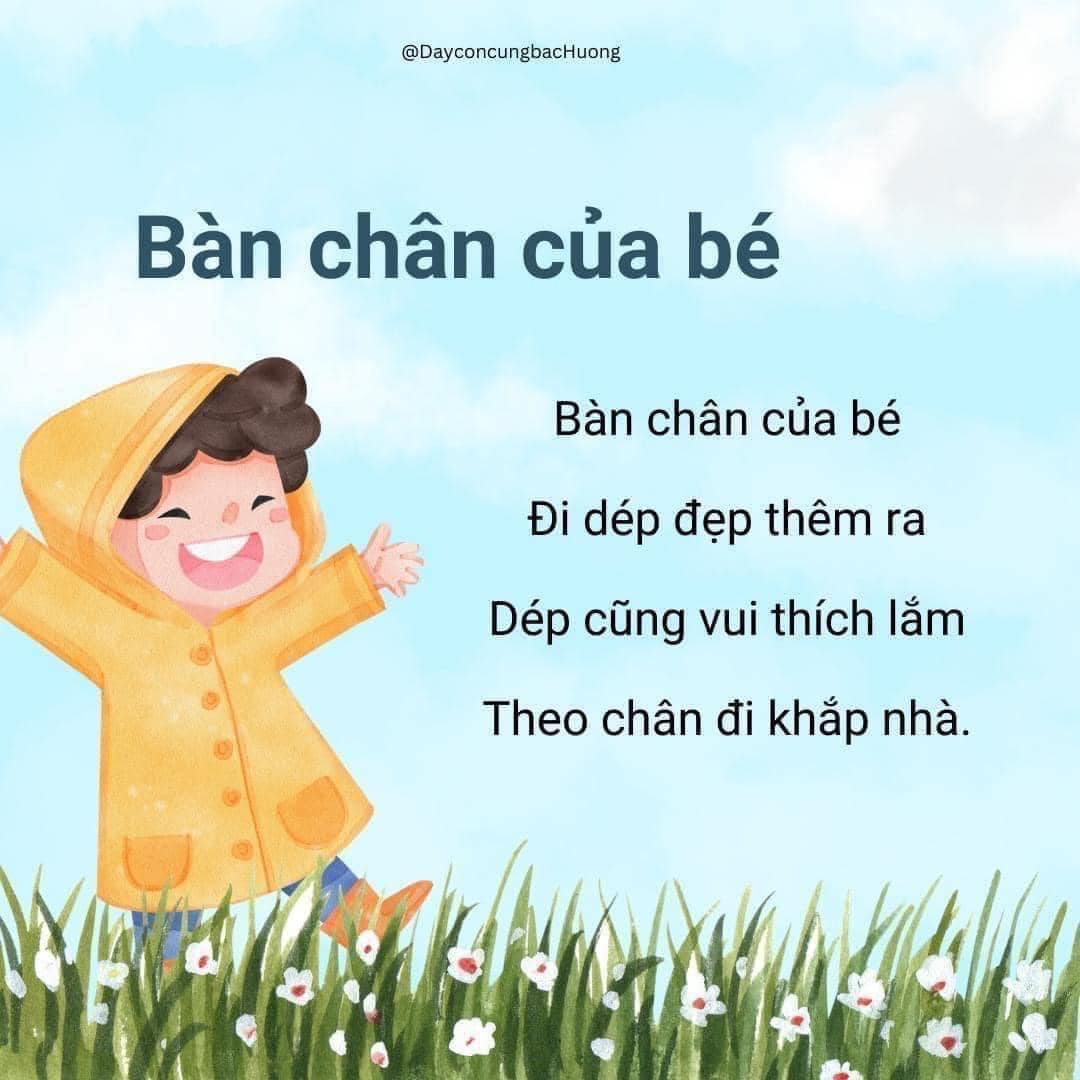 TUYỂN TẬP CÁC Bài thơ phát triển ngôn ngữ cho trẻ