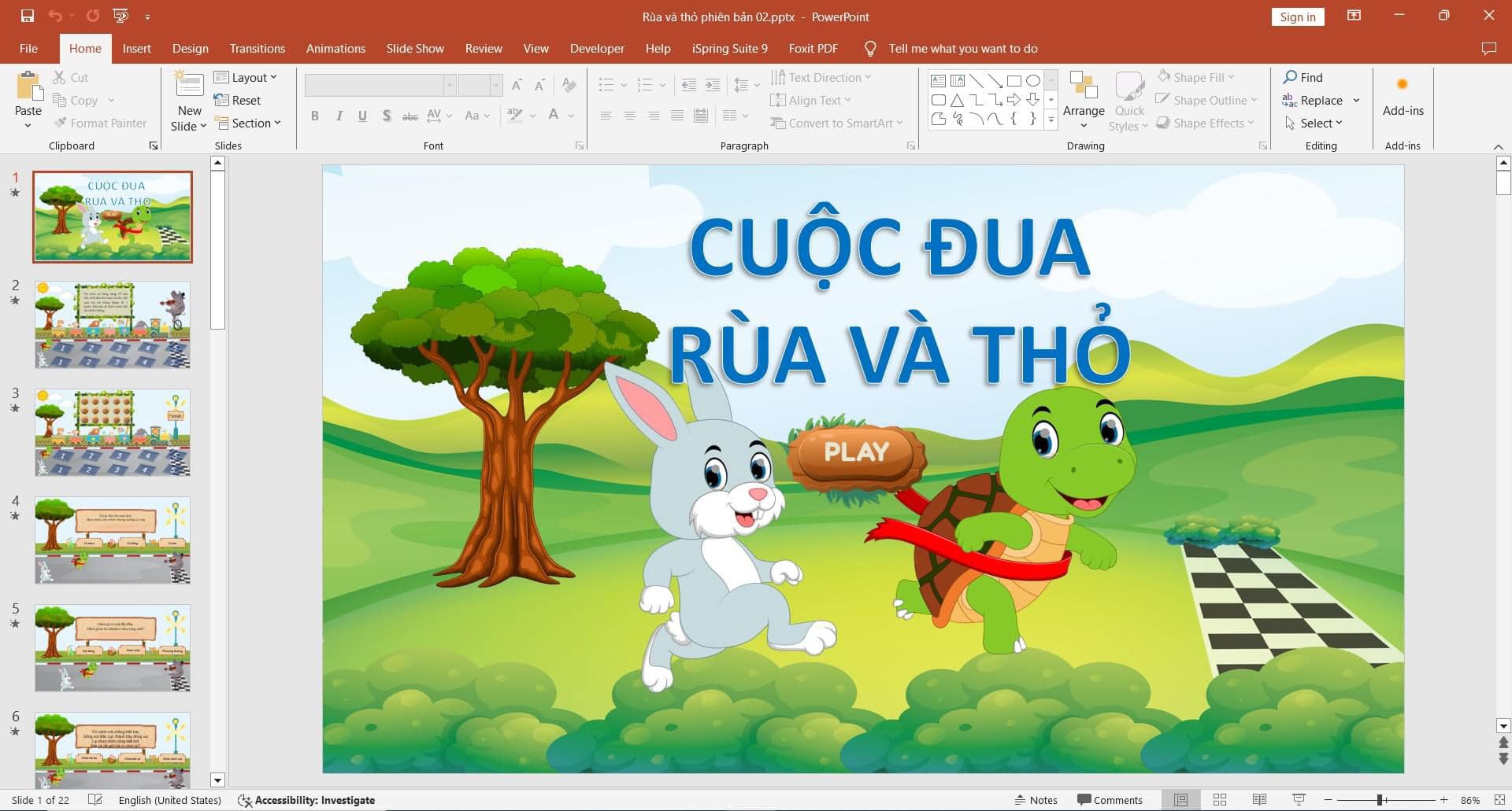 DOWNLOAD Trò chơi powerpoint rùa và thỏ LINK DRIVE