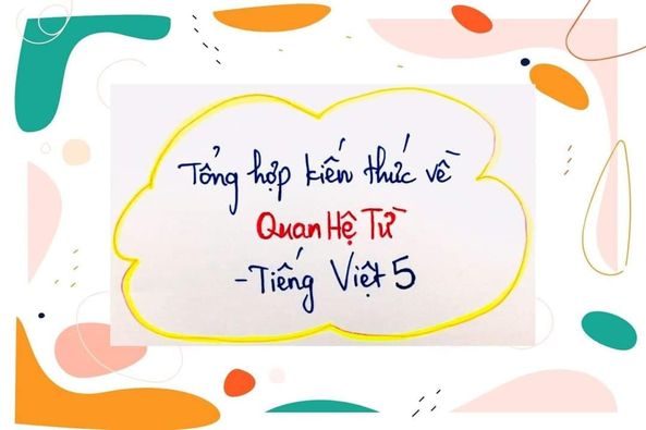 Tổng hợp kiến thức cần nhớ về QUAN HỆ TỪ: sơ đồ tư duy về quan hệ từ lớp 5